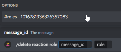 /delete role example