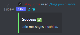 /logs join disable example