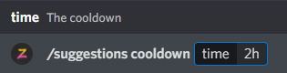 /suggestions cooldown example