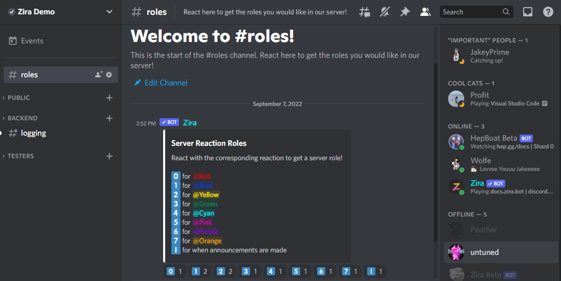 Carbon Discord Stats